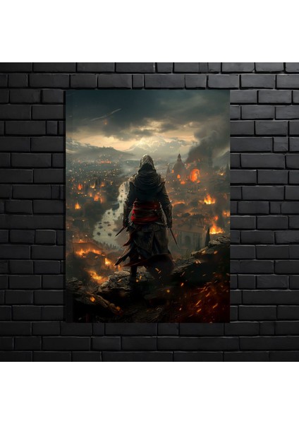Anime Metal Poster Parlak Göz Alıcı Renkler - Kasvet Şehri modelleri