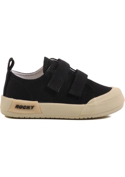 Siyah Cırtlı Çocuk Spor Ayakkabı 545 P