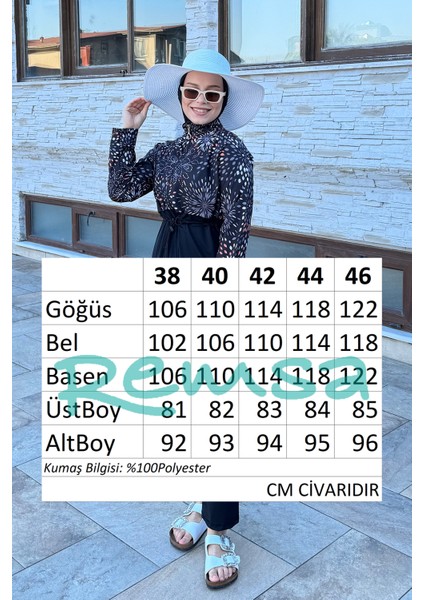 Fermuarlı Dokuma Tam Kapalı Tesettür Mayo T244-20 SIYAH02 fırsatları