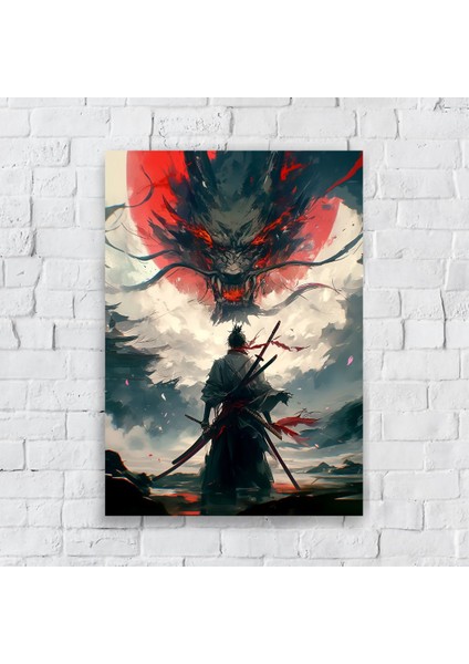 Anime Metal Poster Parlak Göz Alıcı Renkler - Kıyametin Bekçisi Kılıç Ustası