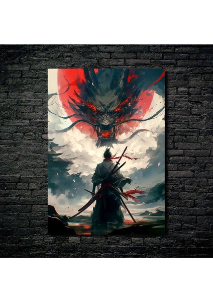 Anime Metal Poster Parlak Göz Alıcı Renkler - Kıyametin Bekçisi Kılıç Ustası