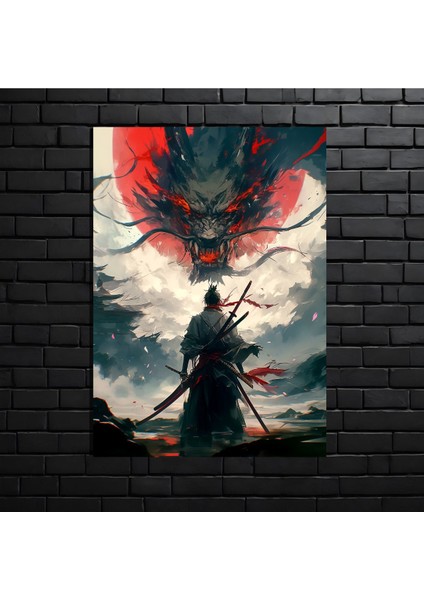 Anime Metal Poster Parlak Göz Alıcı Renkler - Kıyametin Bekçisi Kılıç Ustası