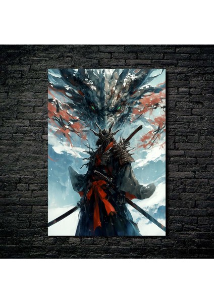 Anime Metal Poster Parlak Göz Alıcı Renkler - Ejderha Ruhu Kılıçların Efendisi fiyatları