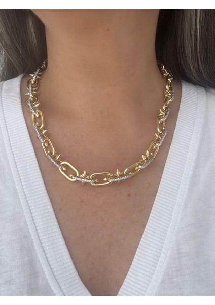 Tffny Modeli Taşlı Kolye