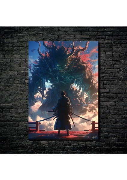 Anime Metal Poster Parlak Göz Alıcı Renkler - Gölgelerin Efendisi Sınırlarını Aş fiyatları
