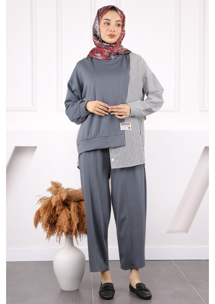 Indigo Gömlek Garnili Modal Tunik Pantolonlu Takım fiyatları