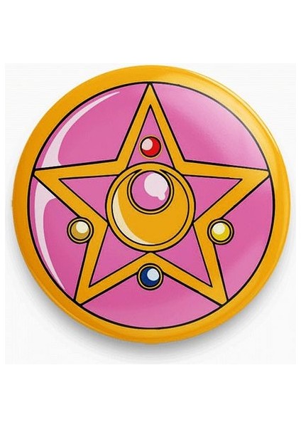 Sailor Moon Crystal Star Kristal Yıldız Özel Metal Rozet Y2K