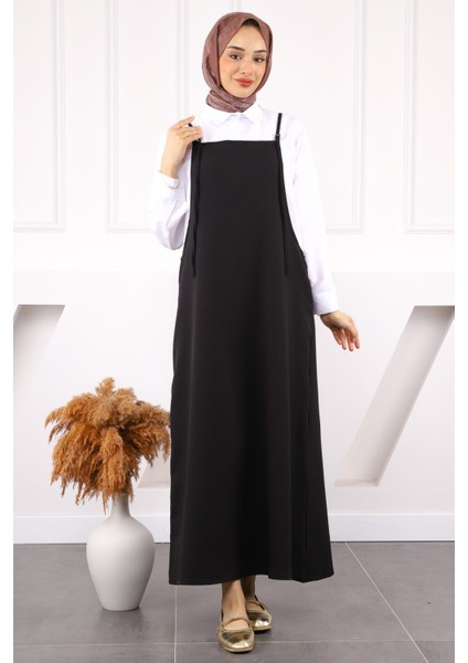 Siyah İp Askılı Jile