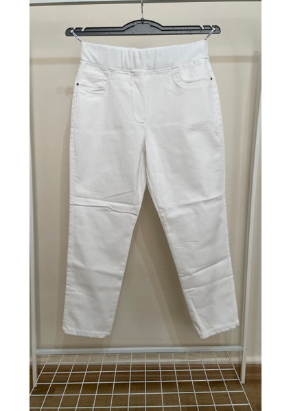 Büyük Beden Yüksek Bel Pamuklu Pantolon