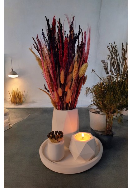 Modern Vazo - Teaighlt Mumluk - Kibritlik (Tealight Mum Dahildir) fiyatları