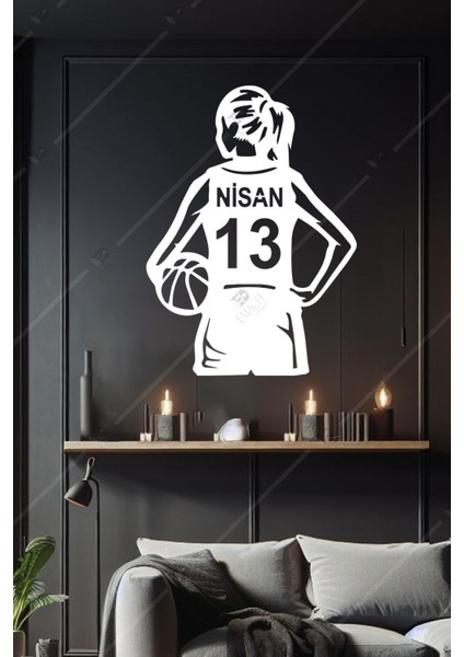 Kişiye Özel Kadın Basketbol Forma Gerçekçi Ahşap Duvar Dekorasyonu Ahşap fiyatları