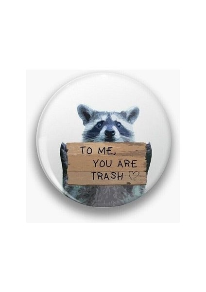 To Me You Are Thresh Yazılı Sarkastik Y2K Grunge Stil 90S 00S Rozet