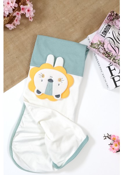 Kız Erkek Bebek Çift Katlı Natural Penye Battaniye STL6980