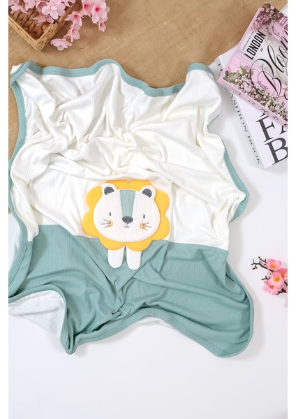 Kız Erkek Bebek Çift Katlı Natural Penye Battaniye STL6980 modelleri