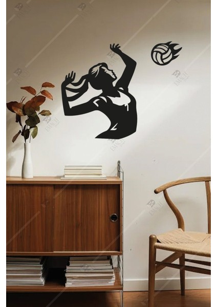 Voleybol Figürü Gerçekçi Ahşap Duvar Dekorasyonu modelleri