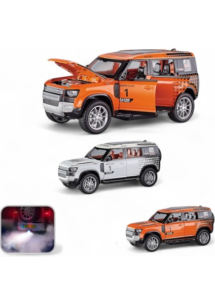 Kutulu Çek Bırak 1:22 Sesli ve Işıklı Buharlı Df Safari Metal Jeep Beyaz fiyatları