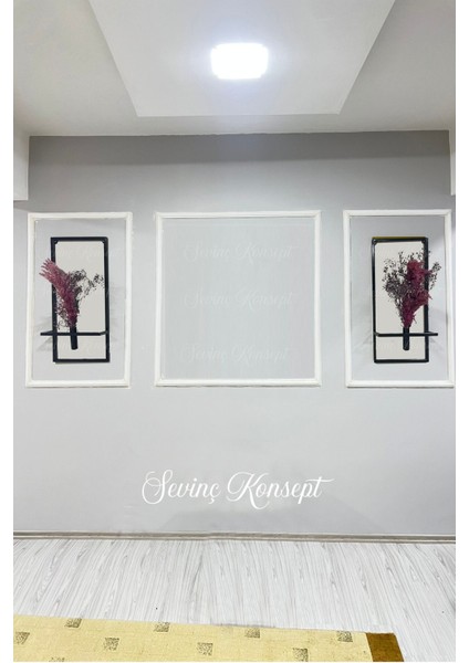 2'li Kare Çiçeklik 60 cm Siyah Modern Duvar Dekorasyon Ürünü fiyatları
