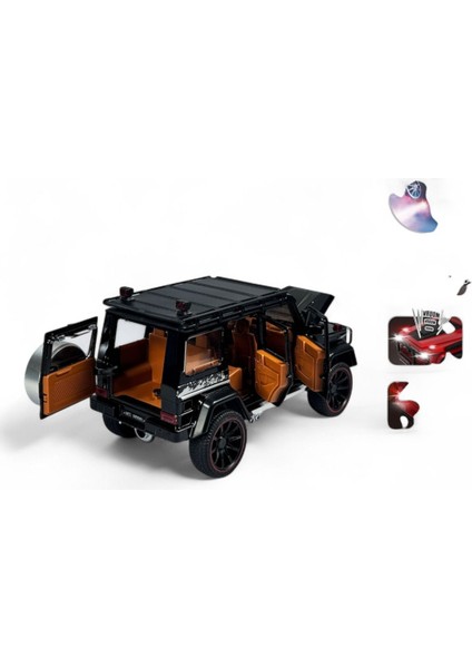 Kutulu Çek Bırak 1:22 Sesli ve Işıklı Buhar Çıkartan Metal Jeep Siyah fiyatları