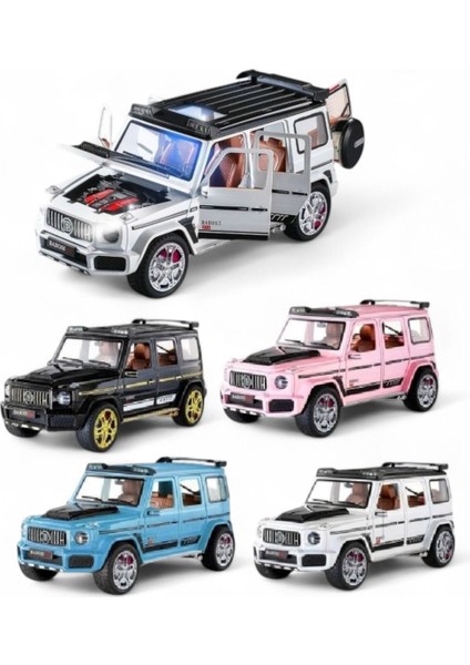 Çek Bırak 1:24 Sesli Işıklı Metal Model Araç Jeep Pembe fiyatları