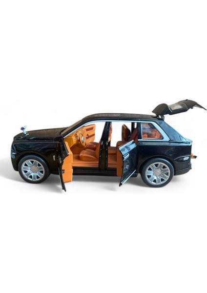 Kutulu Çek Bırak 1:22 Sesli ve Işıklı Buharlı Rr Lüx Metal Jeep Siyah modelleri