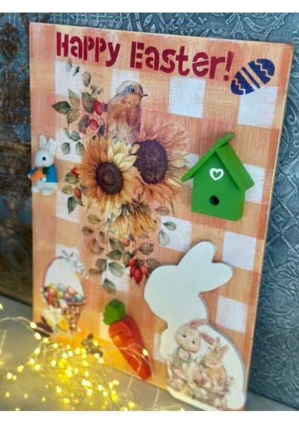Paskalya Temalı Ahşap Pano indirimleri