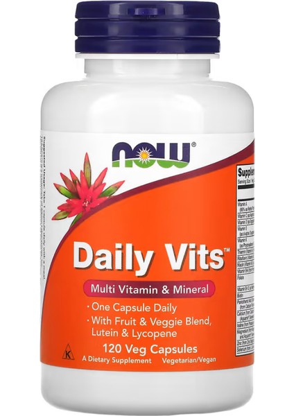 Daily Vits Multi Vitamin & Mineral 120 Veg Capsules