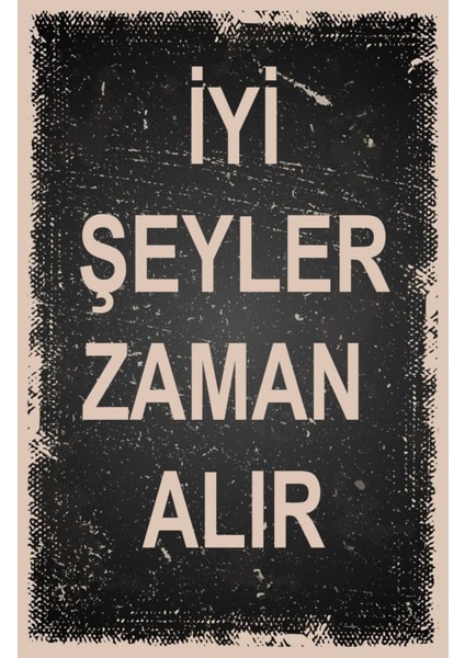 Ahşap Poster "retro Ahşap Poster" Mobilya