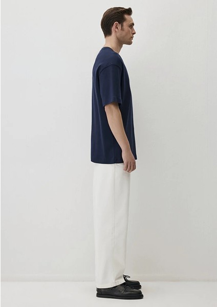 Erkek Lacivert M0612150-70497 Bisiklet Yaka T-Shirt fiyatları