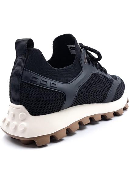 M21326 Hafif Tasarım Siyah Erkek Yazlık Fileli Triko Sneaker Spor Aayakabı