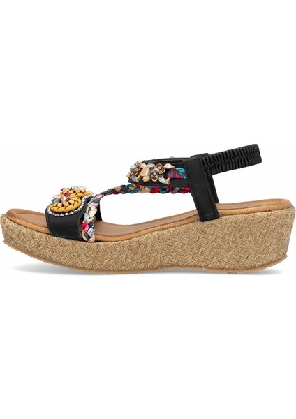 25Y153-2 Kadın Taşlı Düz Sandalet Bej modelleri