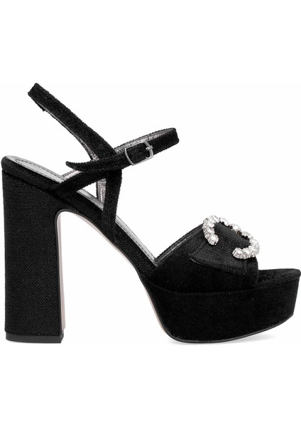 Elit PM08 K2051-1T Kadın Platform Ayakkabı Siyah