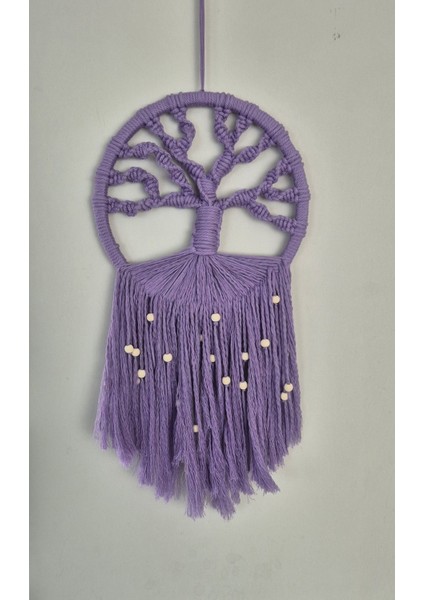 Makrome Hayat Ağacı Duvar Süsü