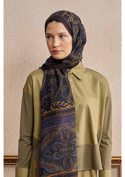 Lacivert Ed Scarf Celebrity Lustre Şal fiyatları