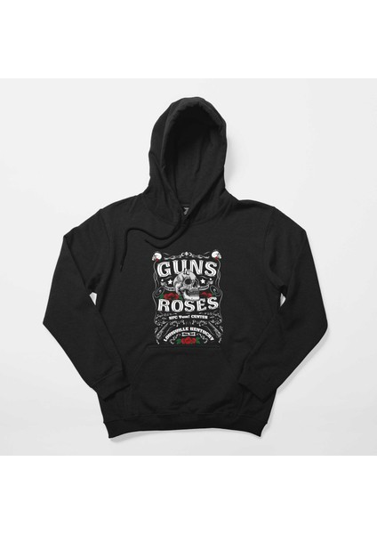 Guns N Roses Louis Ulle Kentucky Siyah Kapşonlu Sweatshirt Hoodie