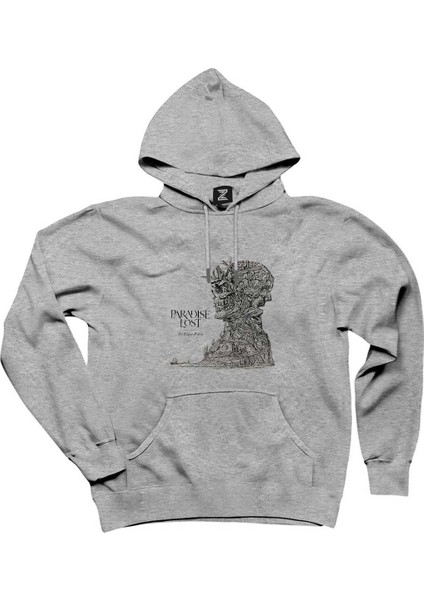 Paradise Lost The Plague Within Gri Kapşonlu Sweatshirt Hoodie