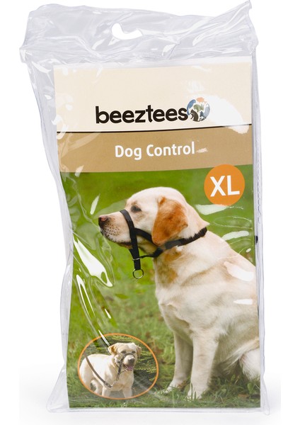 Köpek Eğitim Tasması, Baş Kontrollu, Siyah, Xl