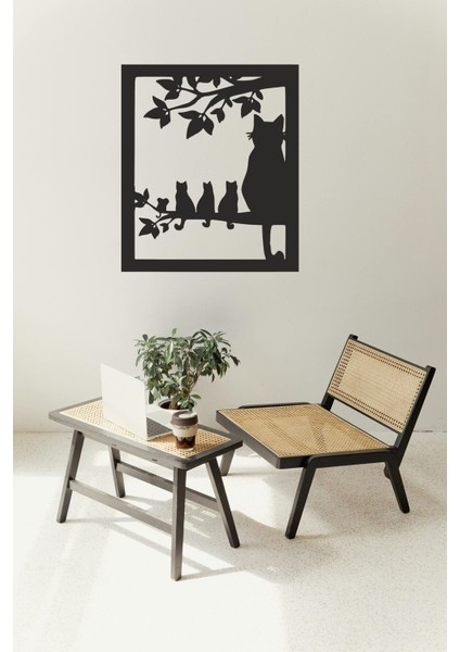 Duvar Dekorasyon Ürünleri Kedi ve Yavruları Dekoru fiyatları