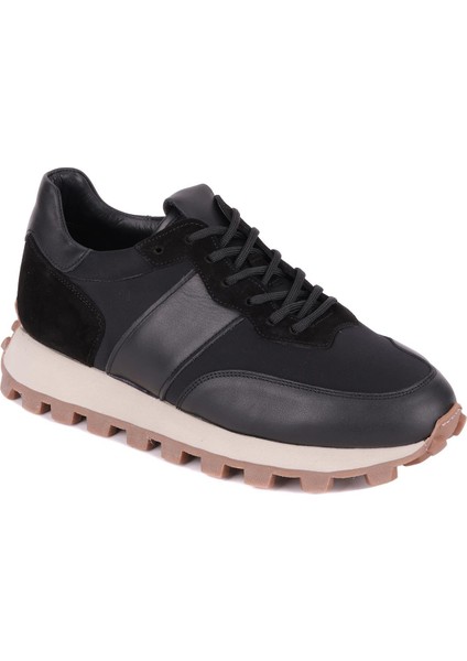 - Siyah Hakiki Deri Bağcıklı Erkek Sneaker 115-801 modelleri