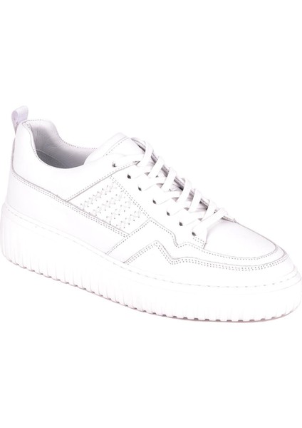- Beyaz Hakiki Deri Bağcıklı Erkek Sneaker 115-K502 modelleri