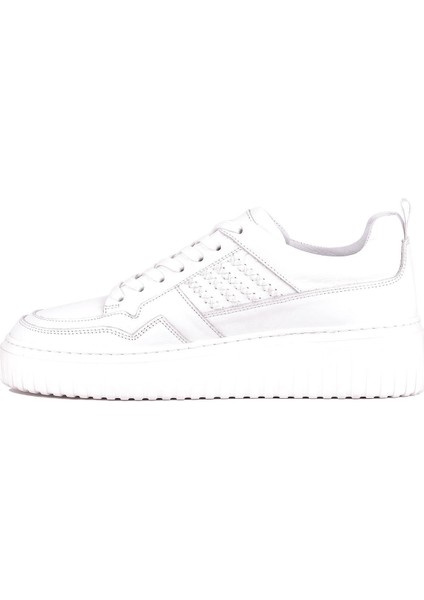 - Beyaz Hakiki Deri Bağcıklı Erkek Sneaker 115-K502 indirimleri