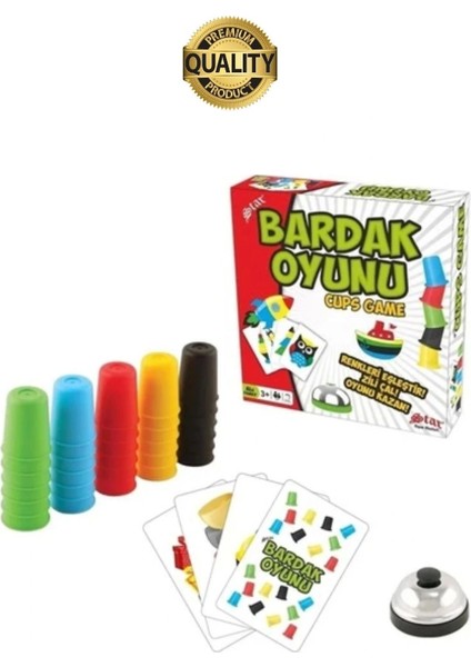 Eğitici Renk Bardak Eşleştirme Zeka Beceri Oyunu Hızlı Zili Çal Yetenek ve Grup Aktivitesi Özel Gün
