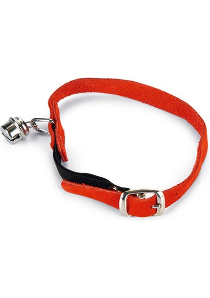 Kedi Boyun Tasması, Süet, Kırmızı, 24-29CM Nrmsa