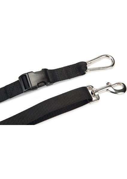 Köpek Yürüyüş ve Koşu Şok Emicili Gezdirme Kayışı ve Bel Kemeri, Siyah, 100-130CM, 25MM Nrmsa indirimleri