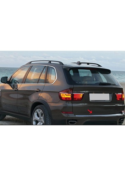 Bmw X5 Uyumlu E70 Krom Arka Tampon Eşiği 2007-2013