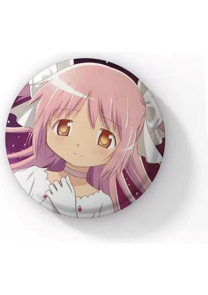 Puella Magi Madoka Magica Anime Buton Rozet 44 mm