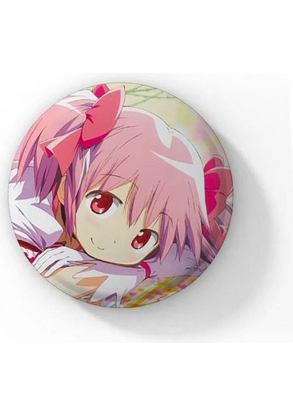 Puella Magi Madoka Magica Anime Buton Rozet 44 mm