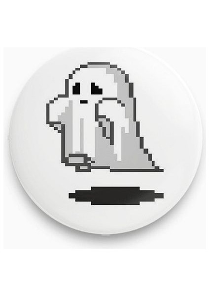 Rozet Metal Hayalet Ghost Piksel Pixel Art