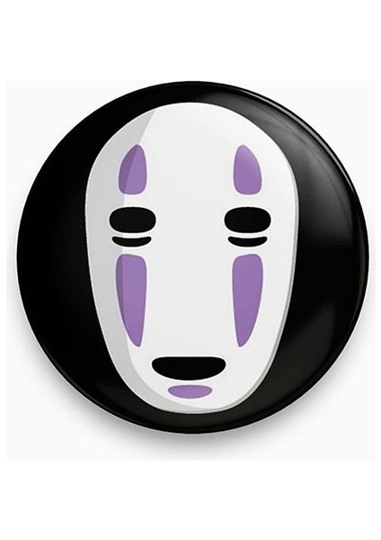 Rozet Metal Spirited Away No-Face Ghost
