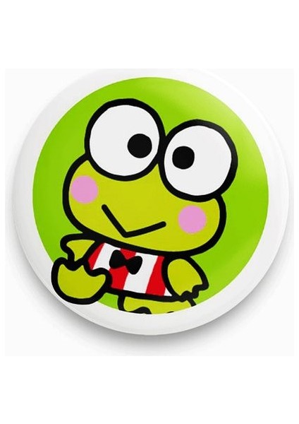 Sanrio Keroppi Özel Rozet Metal Y2K