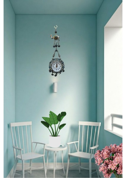 Zamak Döküm Metal Saat Deve Figür Duvar Kapı Süsü ve Aksesuar